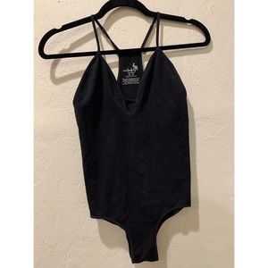 NWOT Intimately Free People Ribbed Black Bodysuit